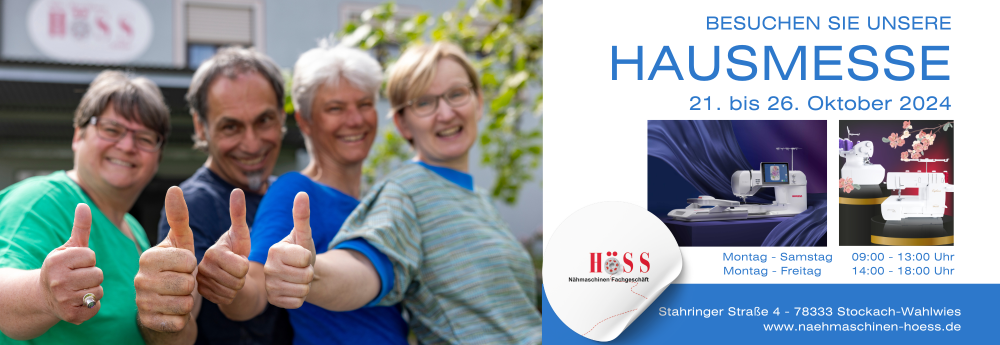 Hausmesse 21. - 26. Oktober 2024