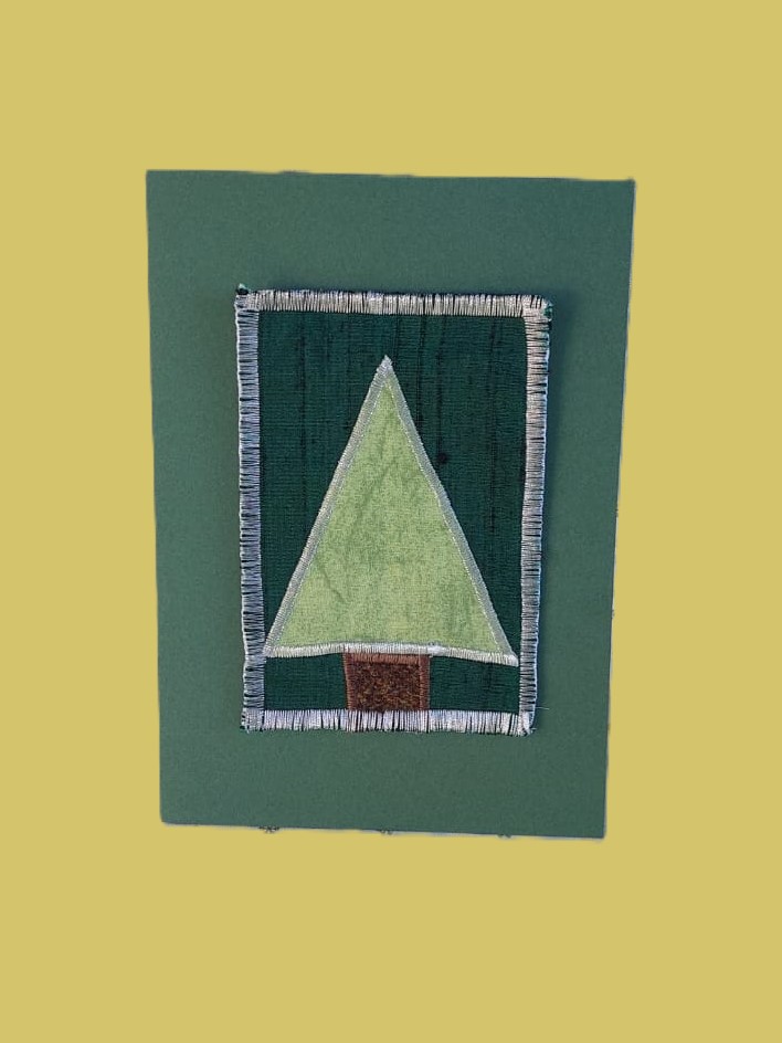 weihnachtlich Applikation Postkarte 2